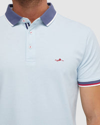 CAM CONTRAST COLLAR PIQUE POLO - AVAILABLE ~ 1-2 weeks MENS KNITS