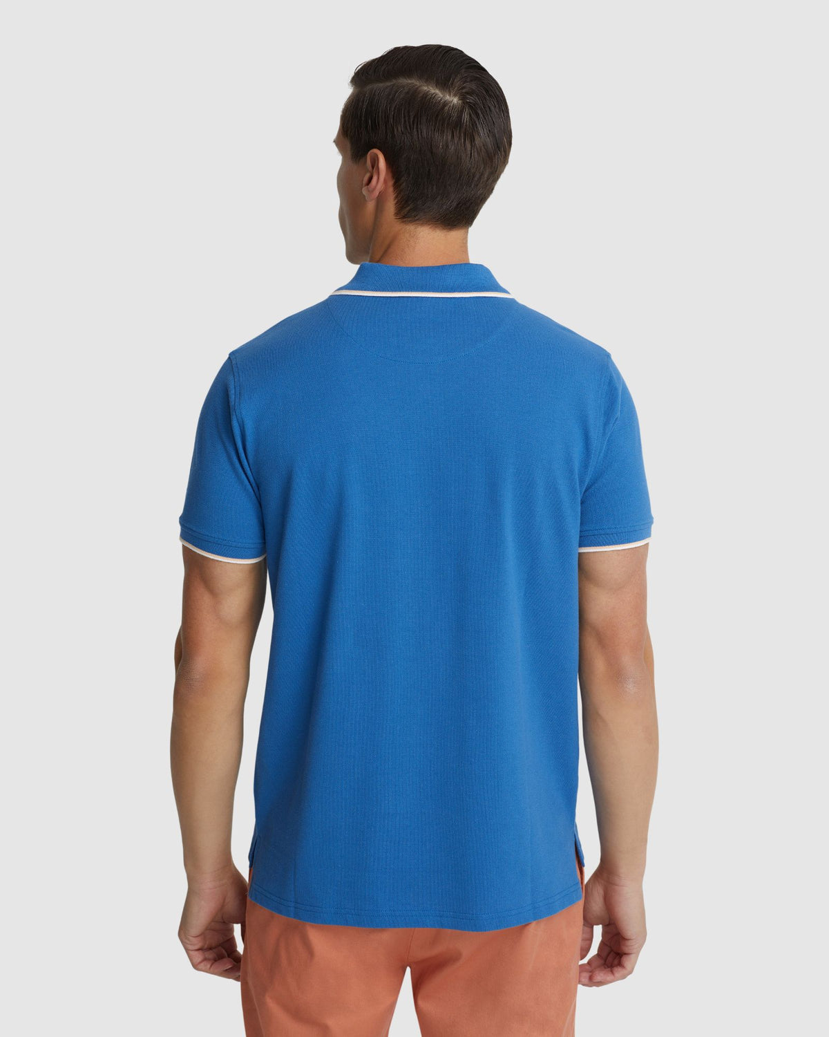 DEREK PIQUE TIPPING POLO MENS KNITS