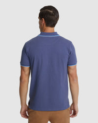 DEREK PIQUE TIPPING POLO MENS KNITS