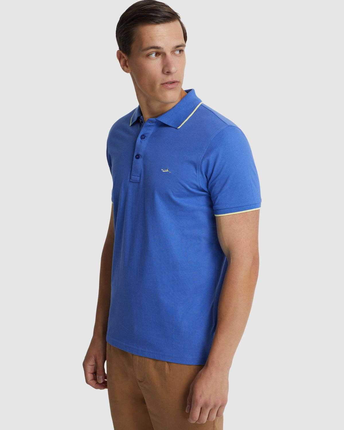 HENRY JERSEY TIPPING POLO MENS KNITS