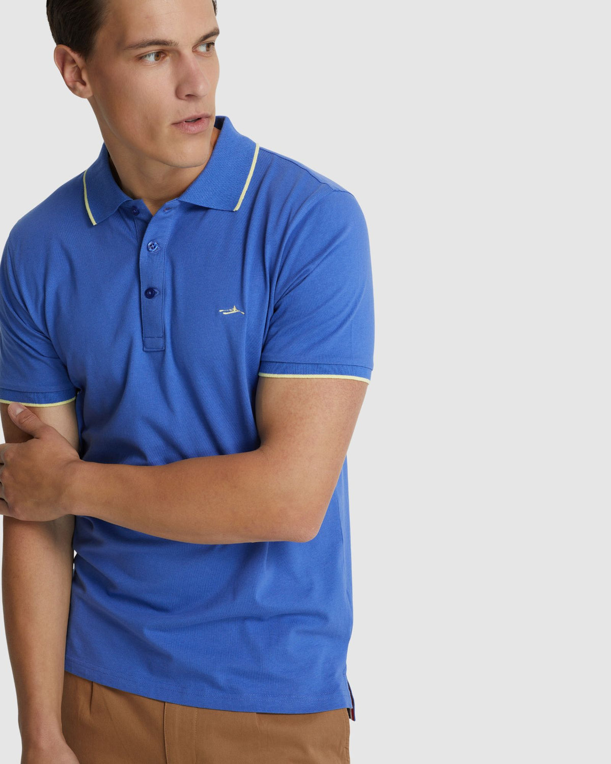 HENRY JERSEY TIPPING POLO MENS KNITS