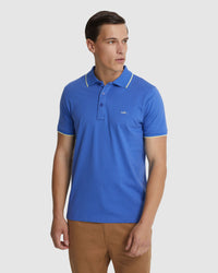 HENRY JERSEY TIPPING POLO MENS KNITS