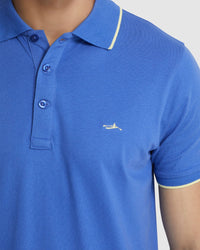 HENRY JERSEY TIPPING POLO MENS KNITS