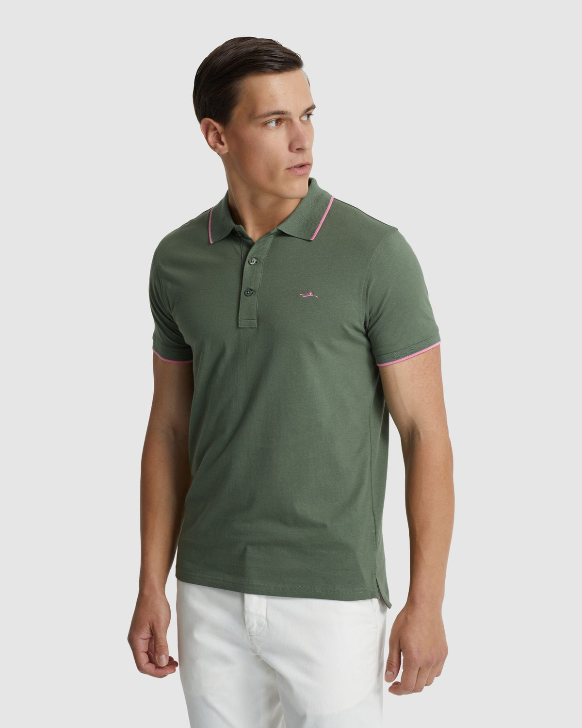 HENRY JERSEY TIPPING POLO MENS KNITS