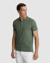 HENRY JERSEY TIPPING POLO MENS KNITS