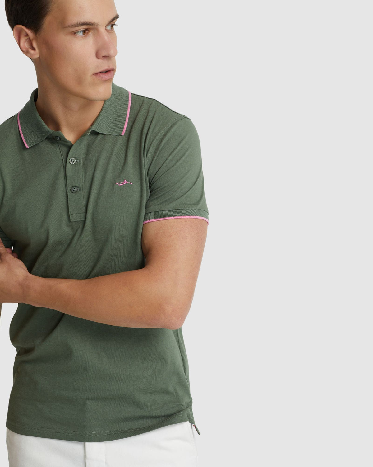 HENRY JERSEY TIPPING POLO MENS KNITS