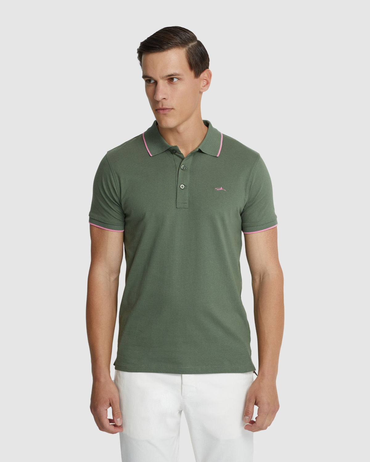 HENRY JERSEY TIPPING POLO MENS KNITS