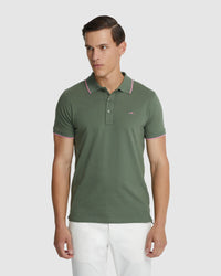 HENRY JERSEY TIPPING POLO MENS KNITS