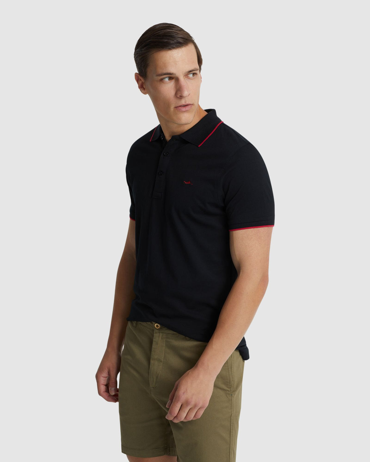 HENRY JERSEY TIPPING POLO MENS KNITS