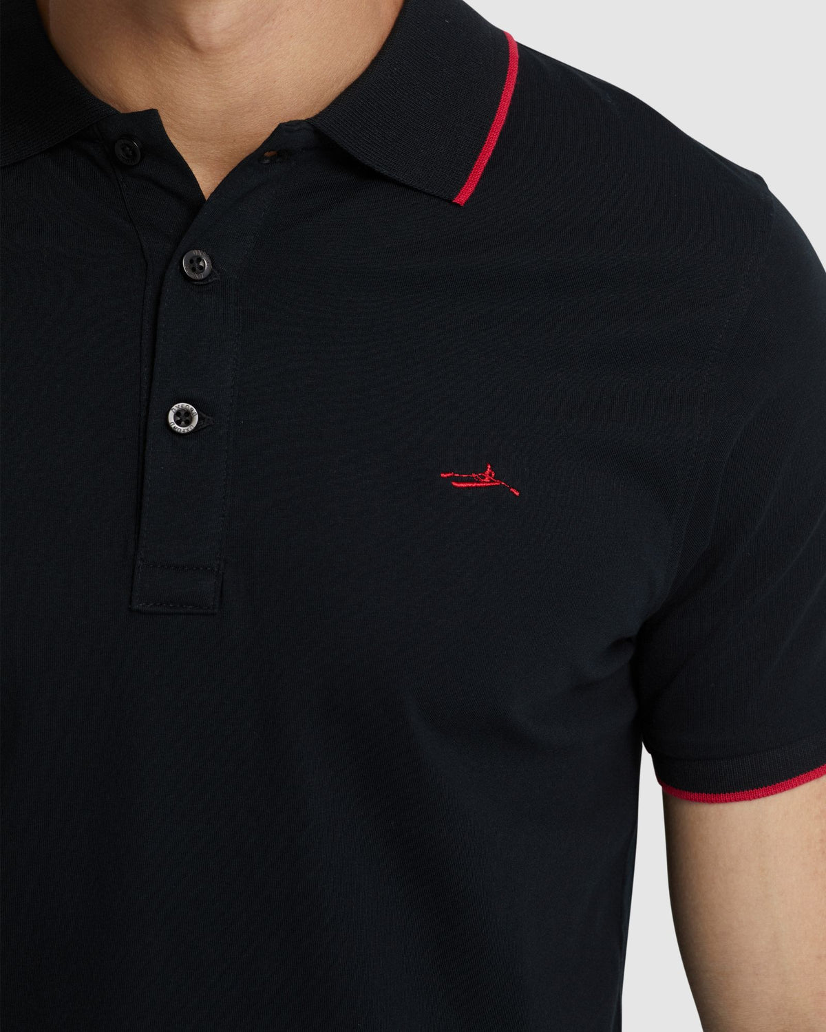 HENRY JERSEY TIPPING POLO MENS KNITS