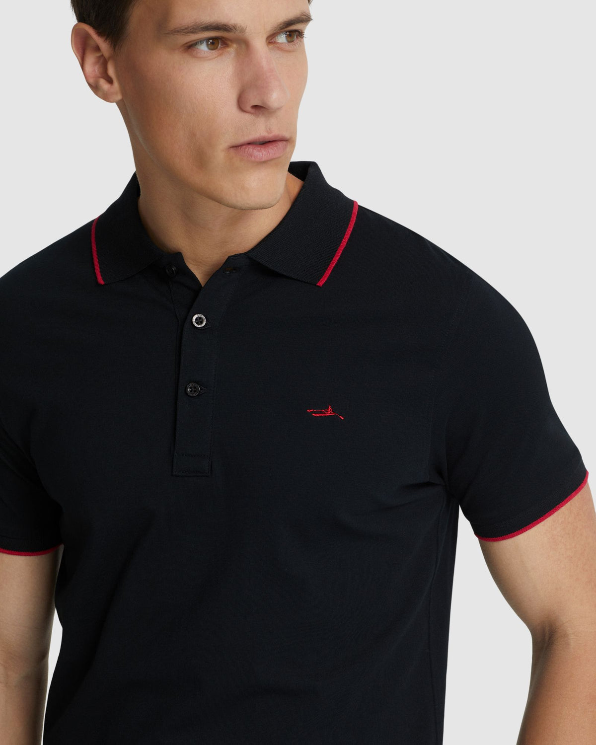 HENRY JERSEY TIPPING POLO MENS KNITS