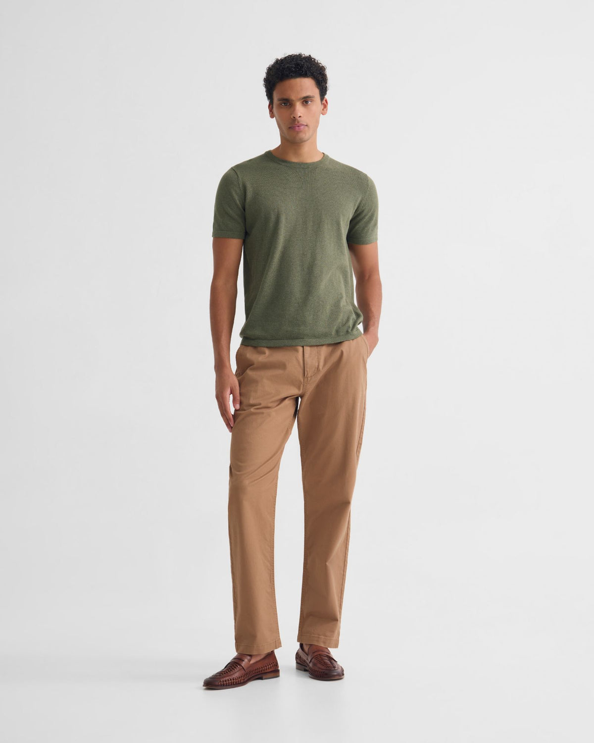 Theo Knitted T Shirt MENS KNITWEAR