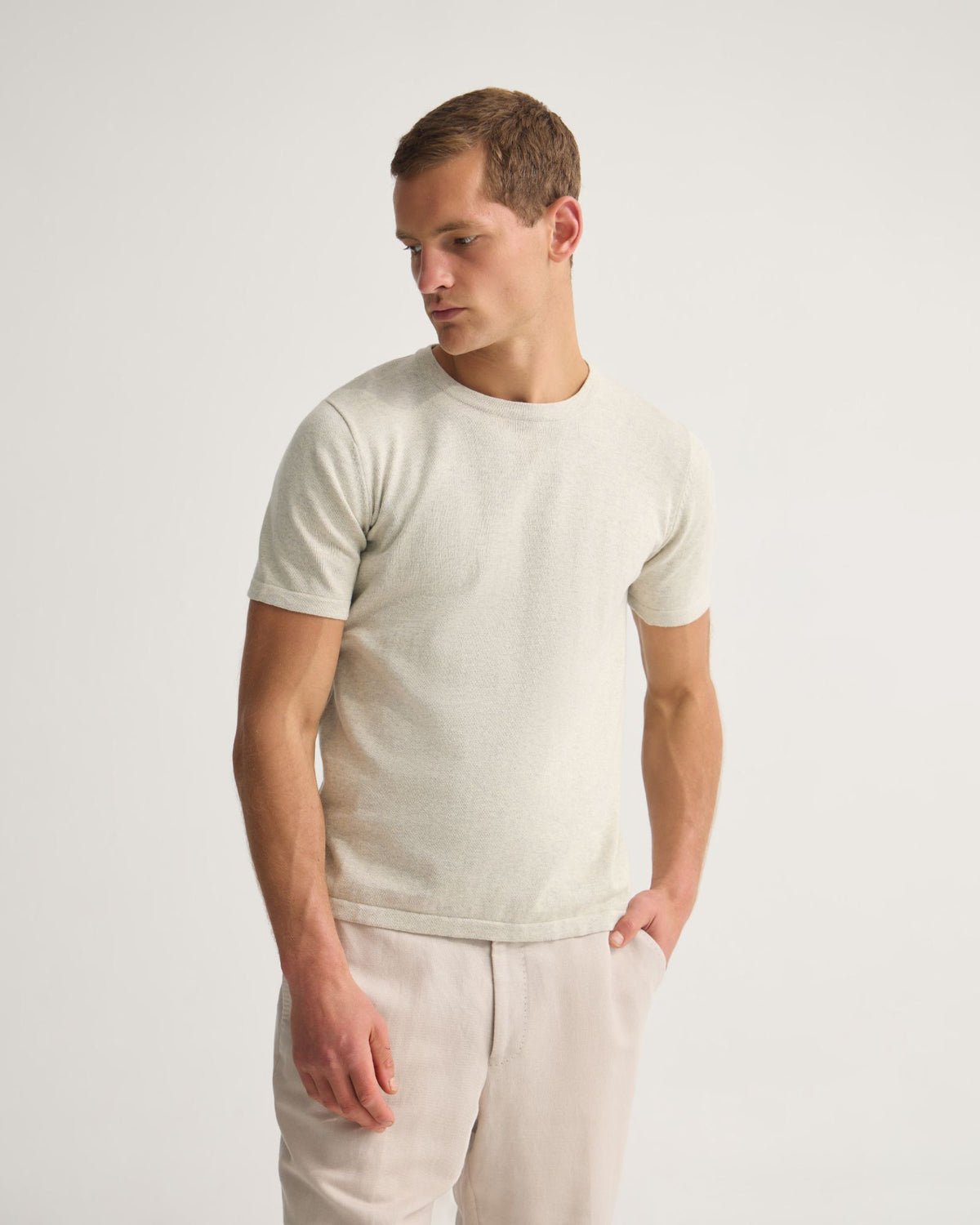 Theo Knitted T Shirt MENS KNITWEAR