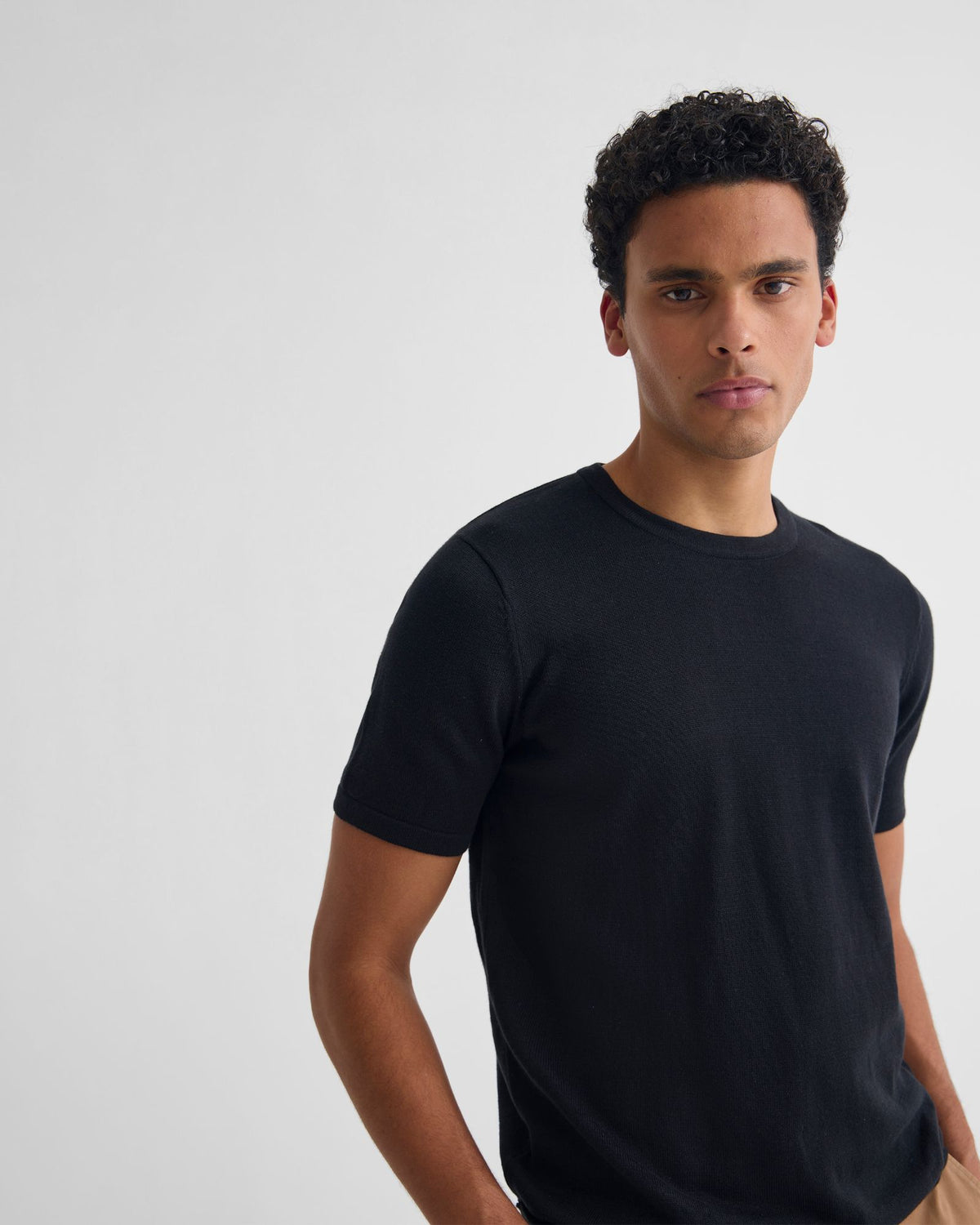 Theo Knitted T Shirt MENS KNITWEAR