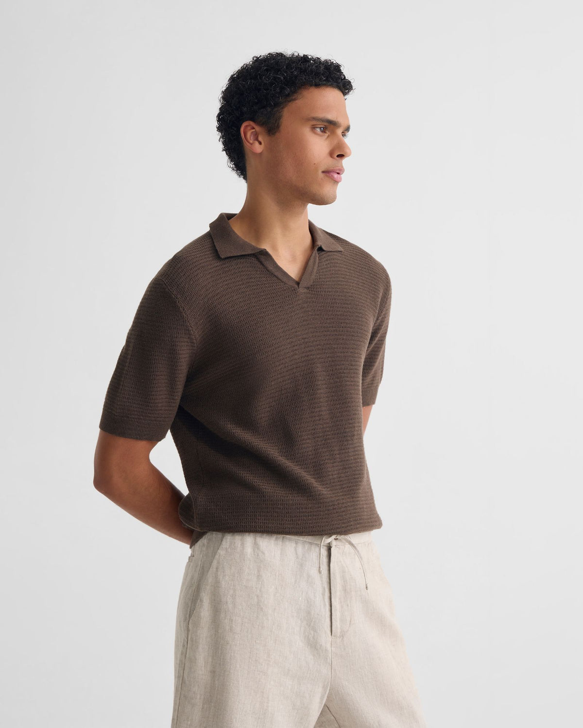 Corbin Knitted Polo MENS KNITWEAR