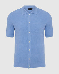 Jack Knitted Button Up Shirt MENS KNITWEAR