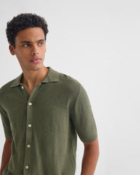 Jack Knitted Button Up Shirt MENS KNITWEAR
