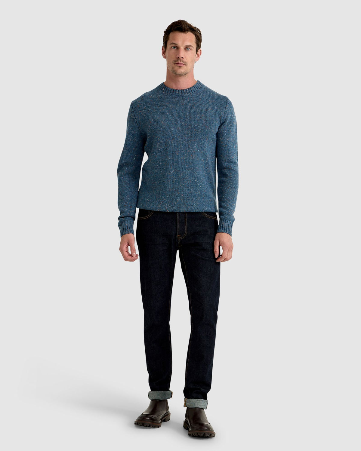 BENTLY DONEGAL CREW NECK KNIT TOP MENS KNITWEAR