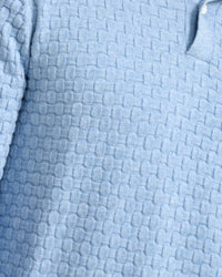 NIALL TEXTURED POLO MENS KNITWEAR
