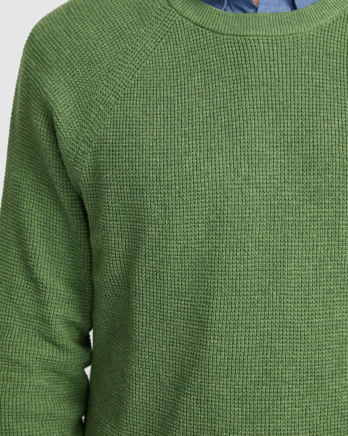 BILLY WAFFLE COTTON CASHMERE KNIT MENS KNITWEAR