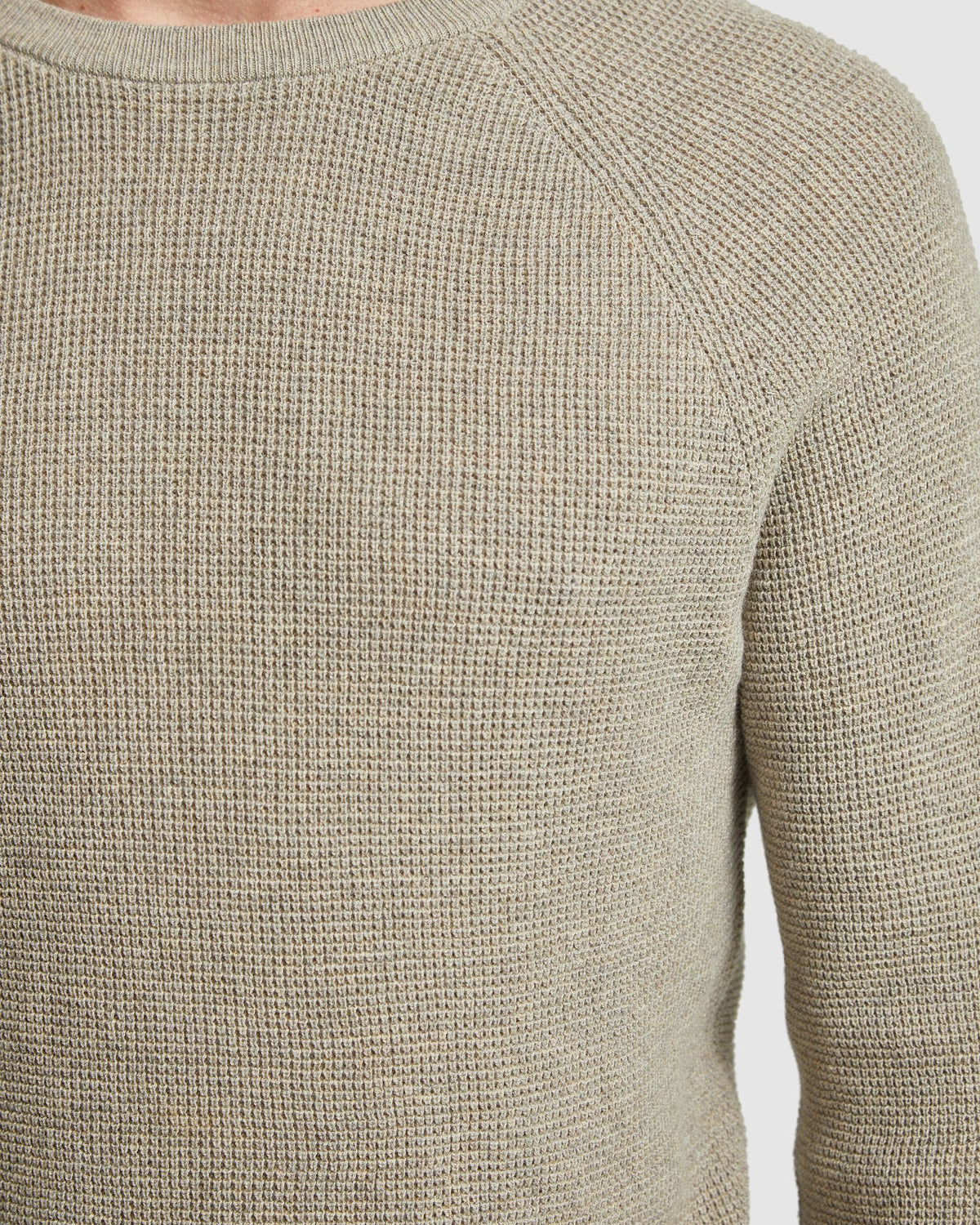 BILLY WAFFLE COTTON CASHMERE KNIT MENS KNITWEAR