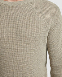 BILLY WAFFLE COTTON CASHMERE KNIT MENS KNITWEAR