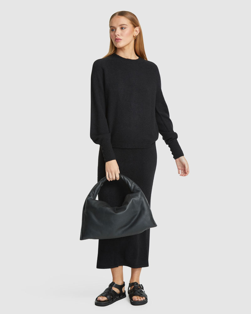 KOURTNEY YAK BLEND SOFT KNIT TOP WOMENS KNITWEAR