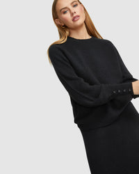 KOURTNEY YAK BLEND SOFT KNIT TOP WOMENS KNITWEAR