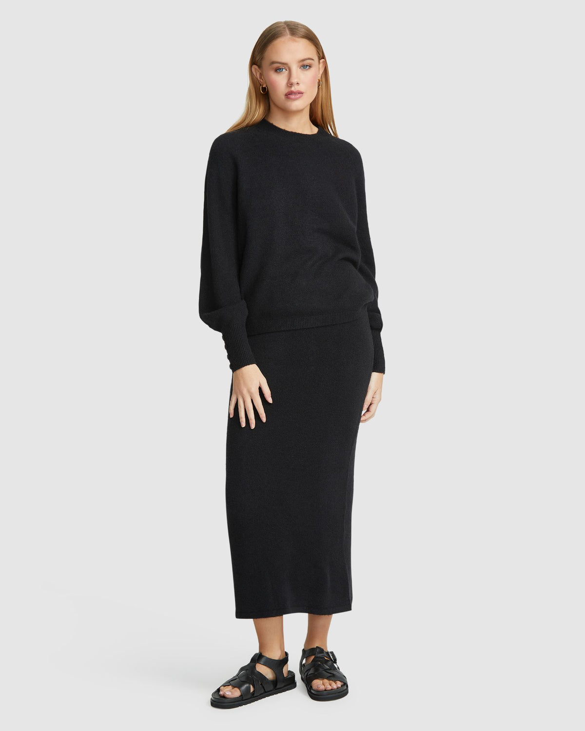 KOURTNEY YAK BLEND SOFT KNIT TOP WOMENS KNITWEAR