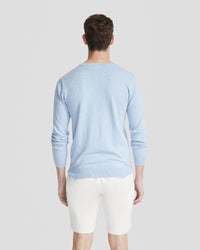 BASIC CREW NECK CASHMERE BLEND TOP MENS KNITWEAR