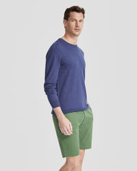 BASIC CREW NECK CASHMERE BLEND TOP MENS KNITWEAR