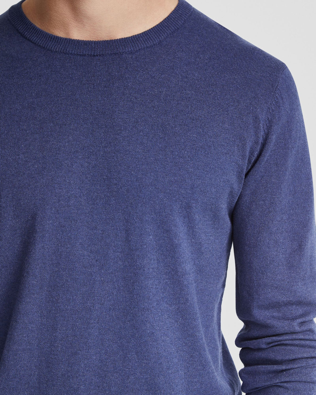 BASIC CREW NECK CASHMERE BLEND TOP MENS KNITWEAR