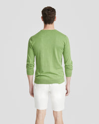 BASIC CREW NECK CASHMERE BLEND TOP MENS KNITWEAR