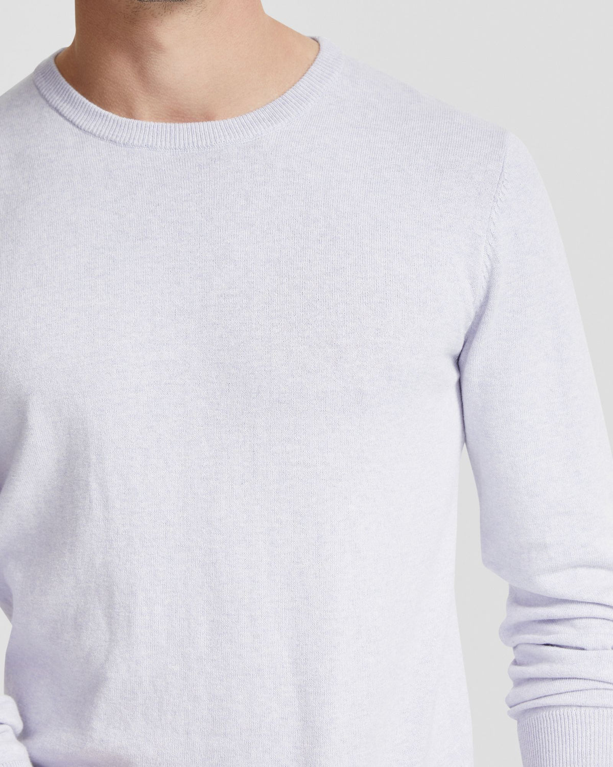 BASIC CREW NECK CASHMERE BLEND TOP MENS KNITWEAR