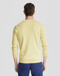 BASIC CREW NECK CASHMERE BLEND TOP MENS KNITWEAR