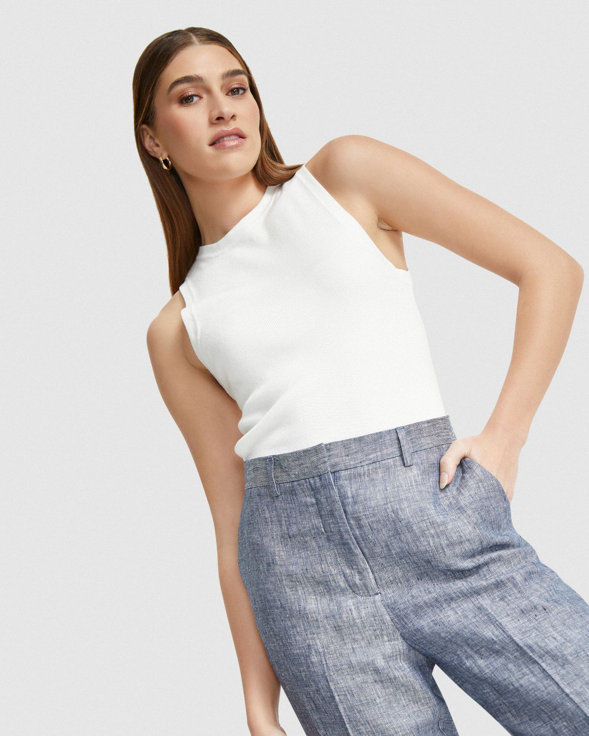 ANGELICA KNITTED TANK WOMENS KNITWEAR