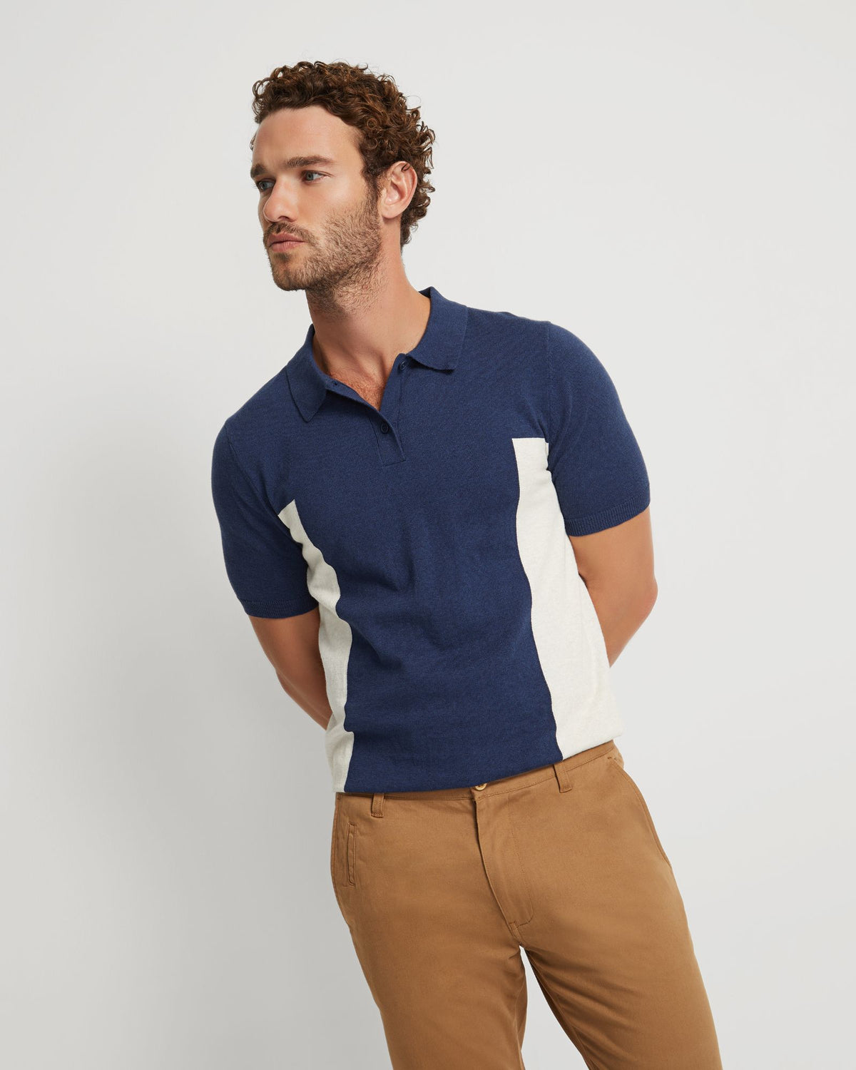 ARLO KNITTED POLO MENS KNITWEAR