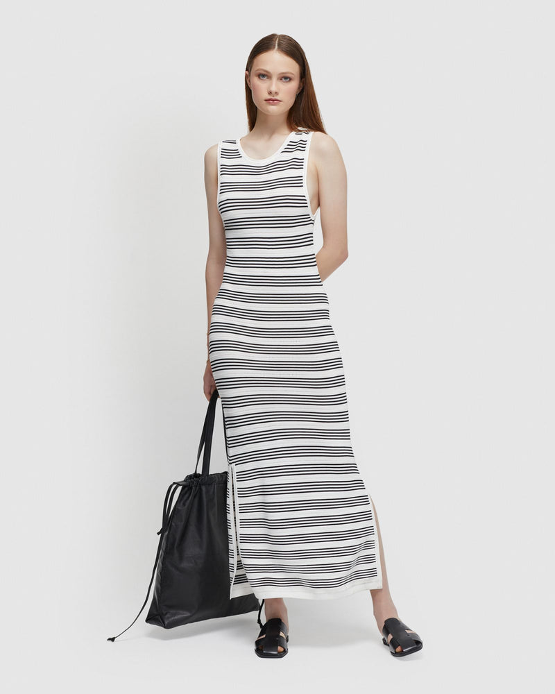 JACKIE STRIPE KNITTED DRESS WOMENS DRESSES