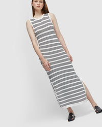 JACKIE STRIPE KNITTED DRESS WOMENS DRESSES