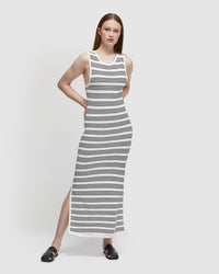 JACKIE STRIPE KNITTED DRESS WOMENS DRESSES