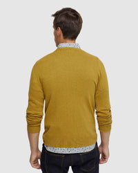 CREW NECK COTTON CASHMERE KNIT MENS KNITWEAR
