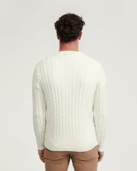 BRUNO WOOL RICH CABLE KNIT - AVAILABLE ~ 1-2 weeks MENS KNITWEAR