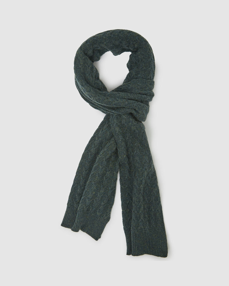 FELIX CABLE KNIT SCARF MENS ACCESSORIES