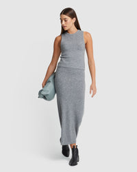 ANGELICA YAK BLEND KNITTED TANK WOMENS KNITWEAR