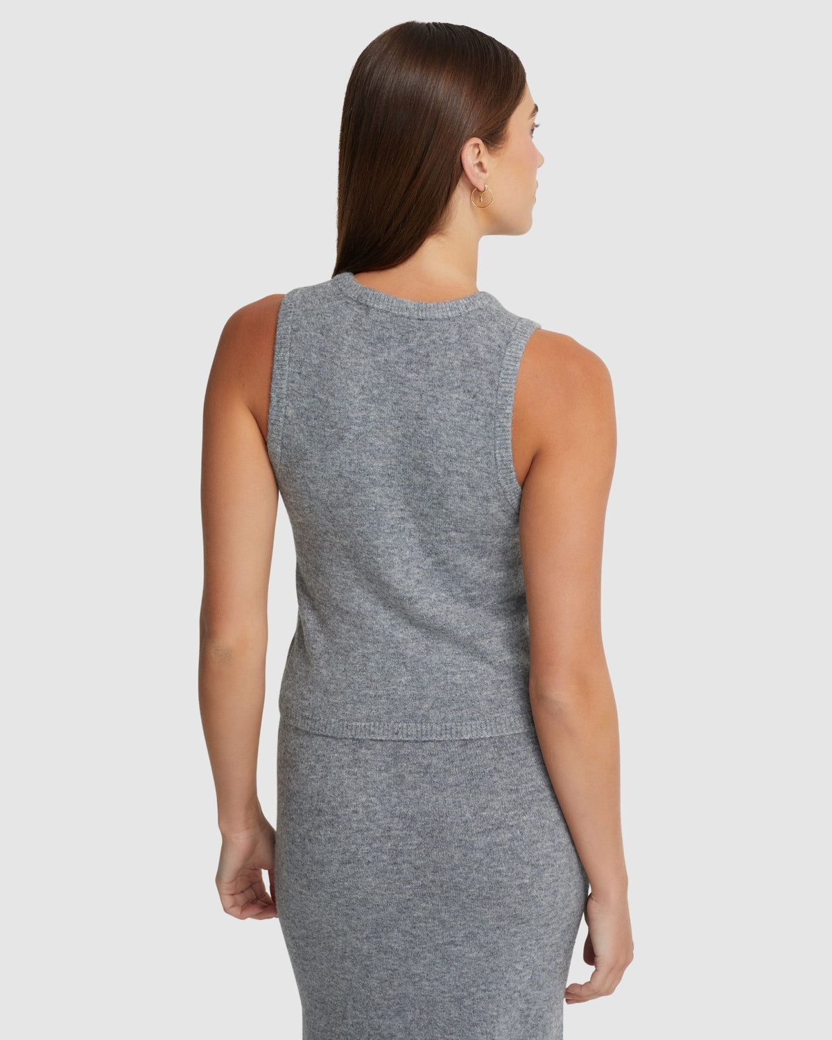 ANGELICA YAK BLEND KNITTED TANK WOMENS KNITWEAR