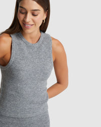 ANGELICA YAK BLEND KNITTED TANK WOMENS KNITWEAR