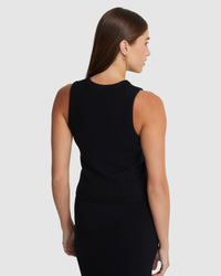 ANGELICA YAK BLEND KNITTED TANK WOMENS KNITWEAR