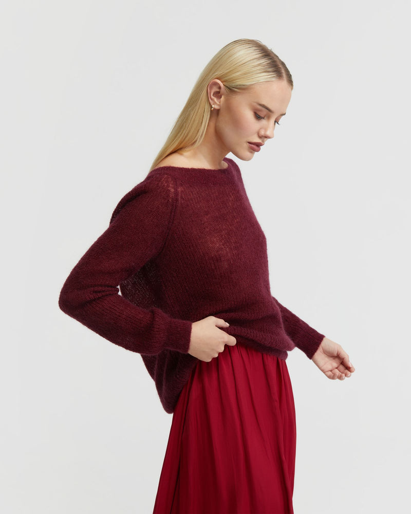 Aster Mohair Blend Soft Knit