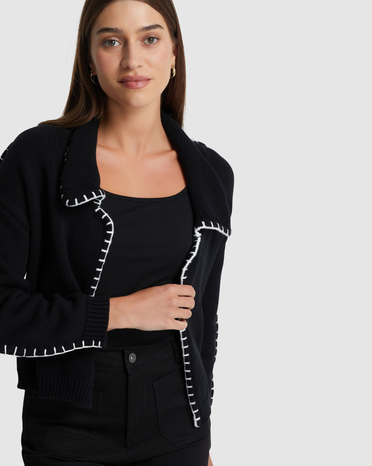 CLAUDINE COTTON CARDIGAN WOMENS KNITWEAR