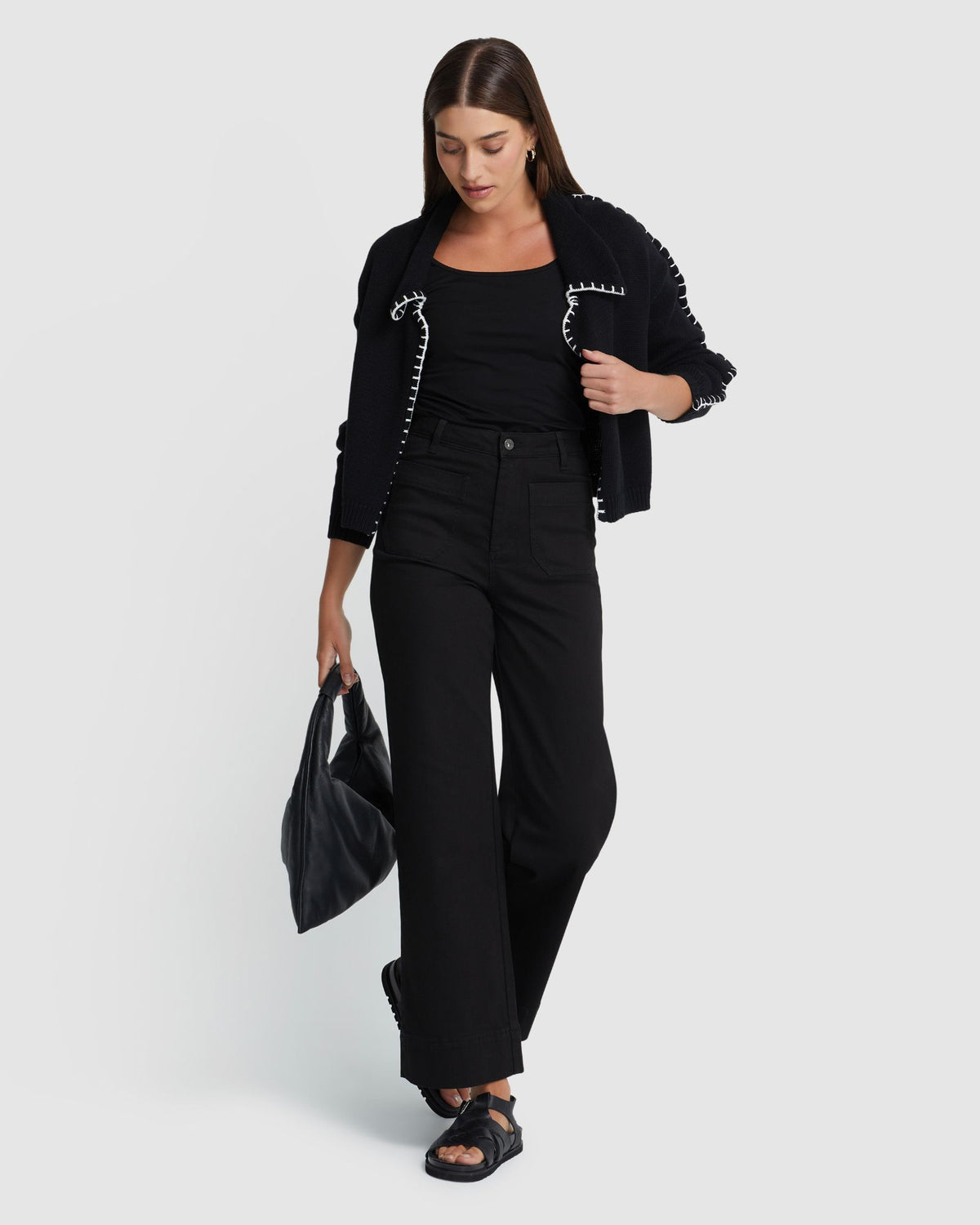 CLAUDINE COTTON CARDIGAN WOMENS KNITWEAR